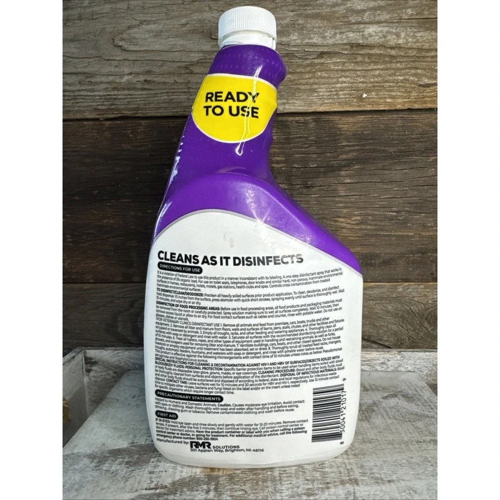 RMR Solutions RMR 141 RTU Disinfectant Fungicide Cleaner 32 Oz Mold Killer | $20
